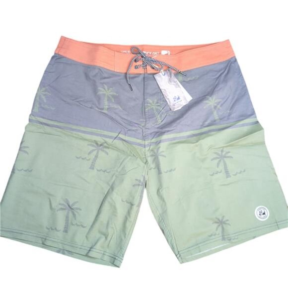 NEW- SURF CUZ Vintage Cruzer Stretch Boardshort- Coco Olive- Men's 34 - Picture 1 of 5